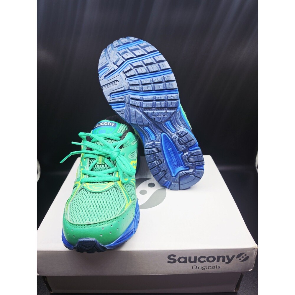 Saucony Ride Millennium  Green/Blue Mesh Lace-Up SVF25BB1 5 Men/6.5 Women’s - Picture 5 of 7